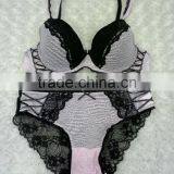 New Fashion Fancy Design Women Sexy Lace Flower Ladies Bra Panty Sets thumbnail-1