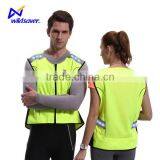 Cycling Running Safety Reflective Warning Vest Sleeveless Jackets for Men thumbnail-1
