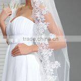 Wholesale White Wedding Veil One Layer Soft Tulle 3m Lace Wedding Veils Ivory Wedding Veil thumbnail-2