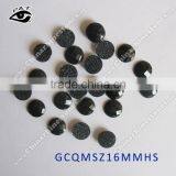 16MM Round Shape Black Color Faceted Epoxy Rhinestone Hot Fix Epoxy Stone thumbnail-1