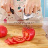 Fruit Vegetable Tools Stainless Steel Onion Holder Slicer Kitchen Gadgets Easy Cut Tomato Meat Tenderizer Onion Holder Fork thumbnail-5