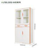 2 Tier Cardboard Storage Locker Metal Furniture/combination Storage Cabinet Glass Door thumbnail-2