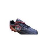 Customized PU Black Size 30 - 46 Clearance Turf Indoor Outdoor Soccer Shoes