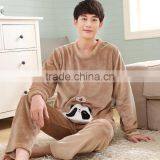 Popular Fashion Fleece Men Sleepwear Autumn Without Hood thumbnail-1