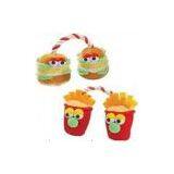 Pet Plush Chips With Rope for Pet Toys