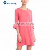 2017 Latest pink Sexy Women New fashion Dress and Viscose cheap pink dresses