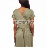 2017 Faux Wrap Maternity Nursing Dress Breastfeeding thumbnail-3