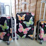 High Quality Butterfly Design PC Luggage Set 3pcs Travel Bag Aluminum Trolley Travel Case thumbnail-1