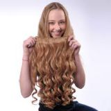 Double Wefts  Brazilian Curly Indian Virgin Human Hair Bright Color 14inches-20inches All Length