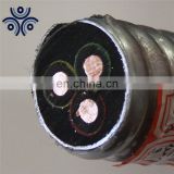 3 cores round rubber insulated and lead sheathed ESP/submersible pump power cable