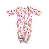 Infant Christmas Raglan Gown Toddler Sleeper Baby Gowns thumbnail-3