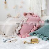 Home Decor Pillow With Delicate Tassels Sofa Decorative Pillow Cover Tassel Pillow Case Cushions thumbnail-3