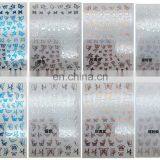 Stickers Gold Butterfly Decals Holographic Decal 3D Buttrrfly Silver Metallic Nail Sticker thumbnail-4