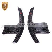 Car Parts Matte Glossy Carbon Fiber 2Pcs Steering Wheel Shift Paddles Shifter Extensionor For BNW 3 Series 5 Series thumbnail-4