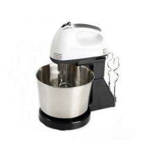 7 Speeds Electric Hand Mixer With Stainless Steel Bowl thumbnail-1