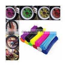 36Pcs/Lot Disc Wheel Cover Bicycle Spoke Protector Colorful Motocross Rims Skins Covers Off Road Motorcycle Guard Wraps Kit thumbnail-2