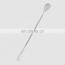 Factory Direct 12 Inches Stainless Steel Coffee Stirrer Beauty Bar Mixing Spoon