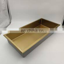 Hotel Wall Mount Bathroom Black Gold Recessed Stainless Steel Toilet Shower Niche Storage Shelf Organizer Accessories thumbnail-3