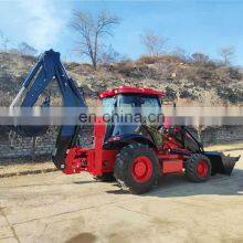 Map Power Construction Machinery Multi-purpose Whole Frame 4WD Mini Retroexcavadora