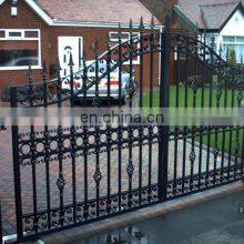 Beautiful Galvanized Wrought Iron Gate Forged Interior Gate for Garden thumbnail-2