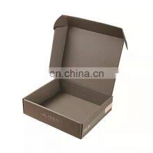 Custom Big Size Cosmetic Packaging Mailer Box Gold Foil Logo Print Black Corrugated Cardboard Paper Carton Shipping Box thumbnail-1