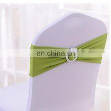 24 Colors Spandex Elastic Wedding Decorative Chair Sashes With Buckle Slider thumbnail-5