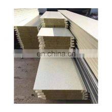 Sound Absorption Rock Wool Insulation Wall Panel Metal Carved Sandwich Panel Fireproof Insulation Exterior Wall Sandwich Panel