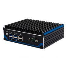 Partaker Fanless Mini PC Small Desktop Computer NUC Intel Celeron J4125 Quad Core 1xHD-MI 2xDP 2xLan 6xUSB 1xCOM Windows 10 Pro thumbnail-4