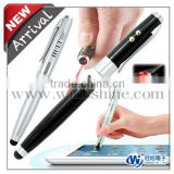 Stylus USB Touch Pen with laser pointer stylus pen laser flashlight