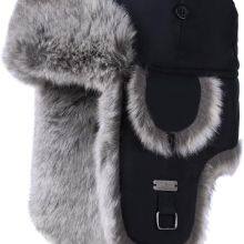 Winter Trapper Hat,Warm Faux Fur Aviator Hat,Russian Trooper Hunting Ski Hat With Ear Flaps