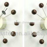 Walnut Ball Clcok Wall Clock