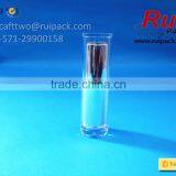 Round Shiny Silver Lipstick Tube With Big Clear Cover, Silver Lip Cream Tube With Large Transparent Cap thumbnail-2