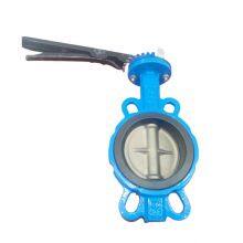PN16 Ductile Iron Wafer Center Line Soft Seal Double Clip DISC Connected EPDM Seat Butterfly Valve thumbnail-5