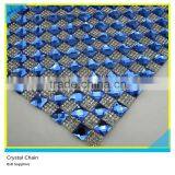 24*40 cm Decoration Rhinestone Sticker Sheets 8*8 mm Green Square Glass Sheet thumbnail-2