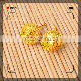 100% Brass Copper Alloy Plating Gold Simple Gold Earring Designs for Women thumbnail-1