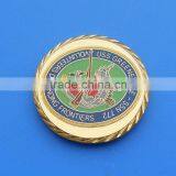 Metal Souvire Gold Gear Edge Coins for Volunteer Defending Frontiers thumbnail-1