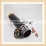 High Round Tin Whiskey Box With Print thumbnail-5