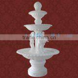 Beautiful Outdoor & Indoor Fiberglass Fountain With Golden Painting thumbnail-3