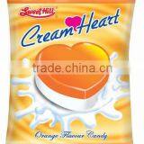 Cream Heart Orange Candy