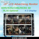 Bus Touch LCD Monitor Android LCD Advertising Player 19'' With 4:3 Display and 1280*1024 Resolution thumbnail-1