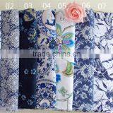 Chinese Style Blue and White Porcelain Imitation Batik Print Cotton/linen Cloth Tablecloths Curtain Sofa Fabric