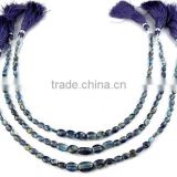 1 Strands Natural Kyanite Smooth 3x6mm-6x11mm Drilled Gemstone Beads Oval Shape Gemstone 12" Long Strand