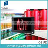 Instore 7" 9" 10" 15" inch shelf-hang lcd advertising player with motion sensor