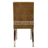 Brushed Stainless Steel Banquet Dining Chair thumbnail-4