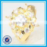 2015 New Fashion Girls Crystal Gold Rings Design for Women With Price thumbnail-1