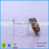 120ml Airtight Hot Selling Glass Bottle With Bamboo Lid thumbnail-4