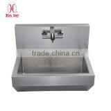 Commercial Wall Hung Hospital Stainless Steel Hand Washing Trough Medical Surgical Scrub Sink With Sensor Taps thumbnail-1