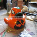 Pumpkin Mini Duck- Novelty Hand Painted Ducks for Halloween