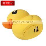 Cute Yellow Duck Design Portable Power Bank Charger thumbnail-3