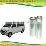 High strength building safety film/ clear car window safety film safety film for glass with factory price